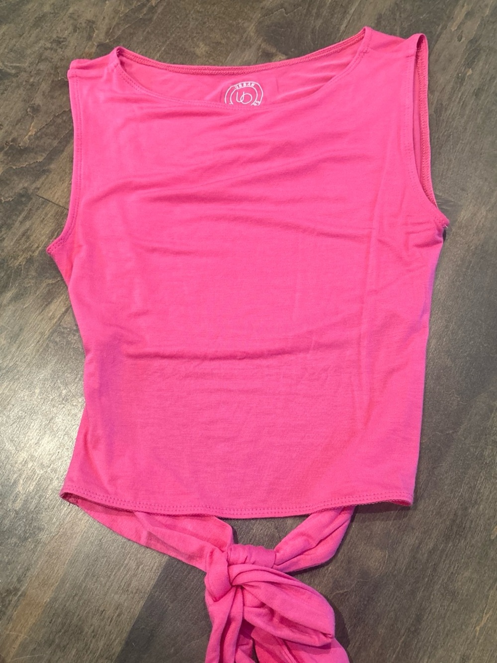Urban Outfitters Hot Pink Tie-Front Tank Top